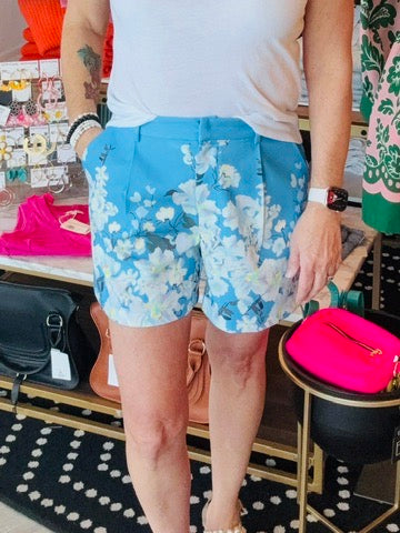 JADE FRONT PLEATED SHORT