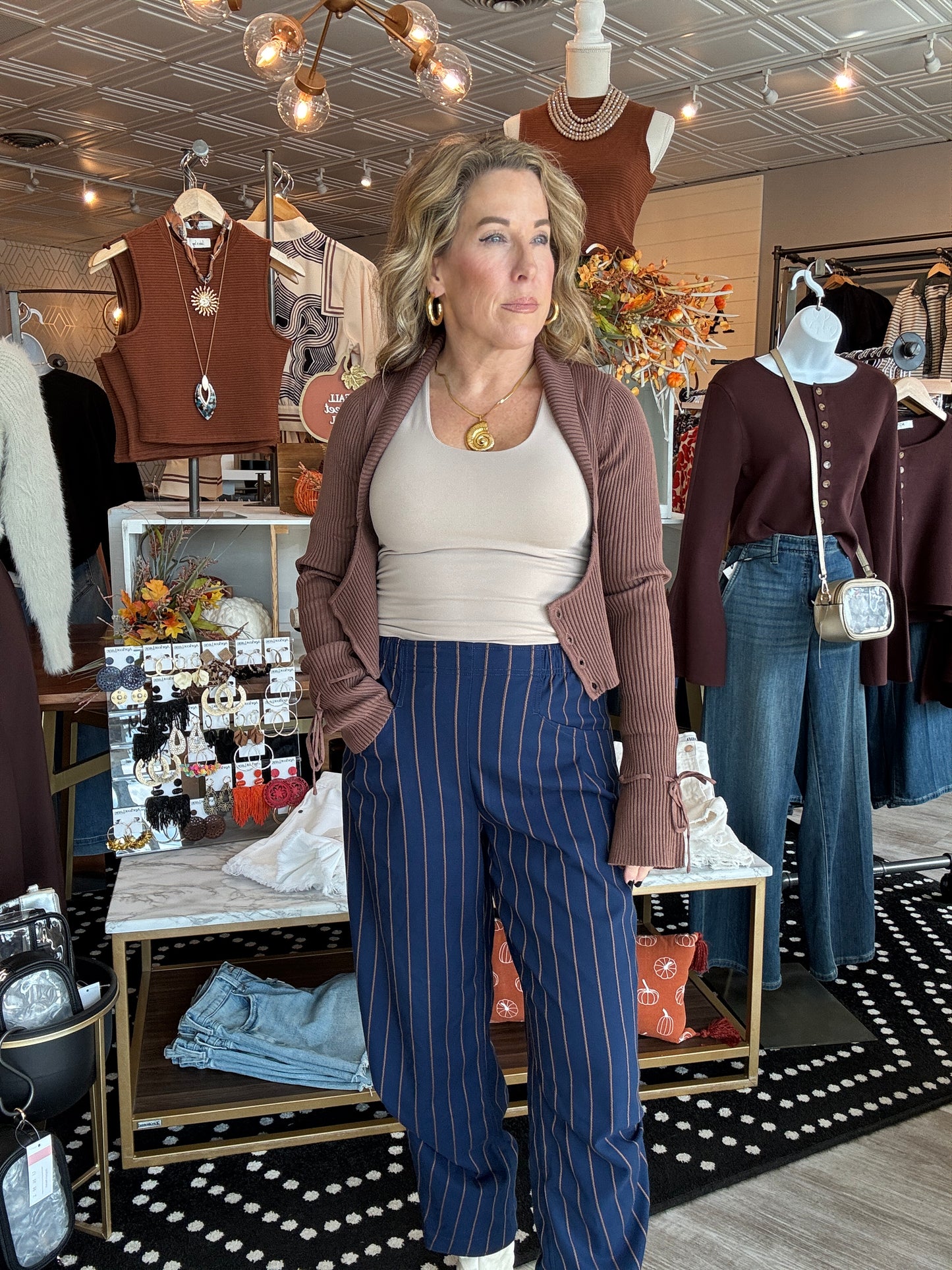 RIBBED KNIT CARDIGAN