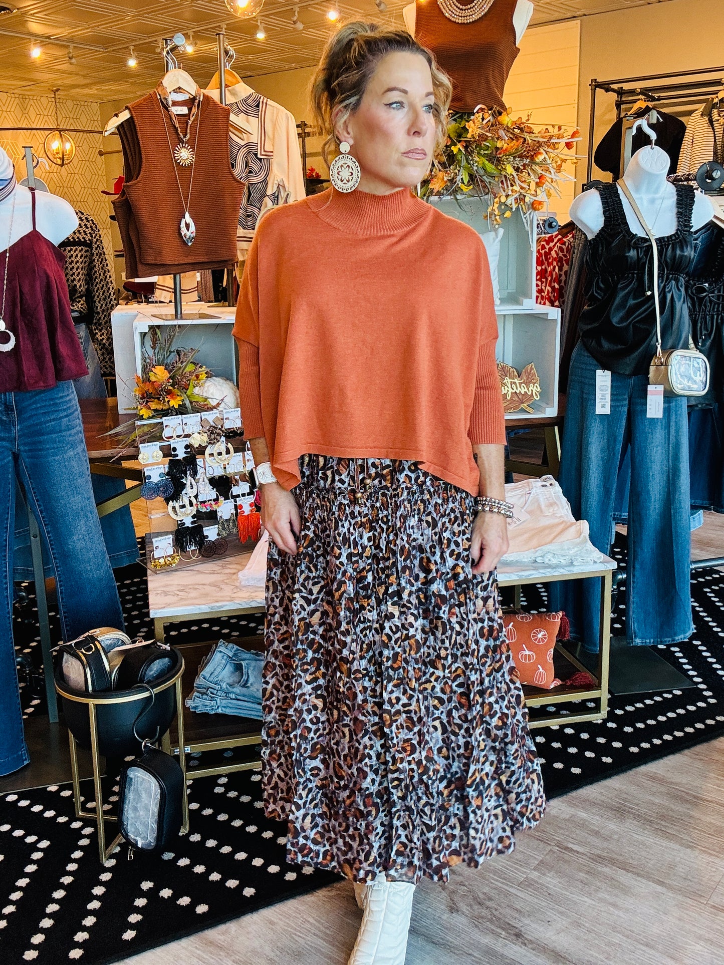 LEOPARD SKIRT