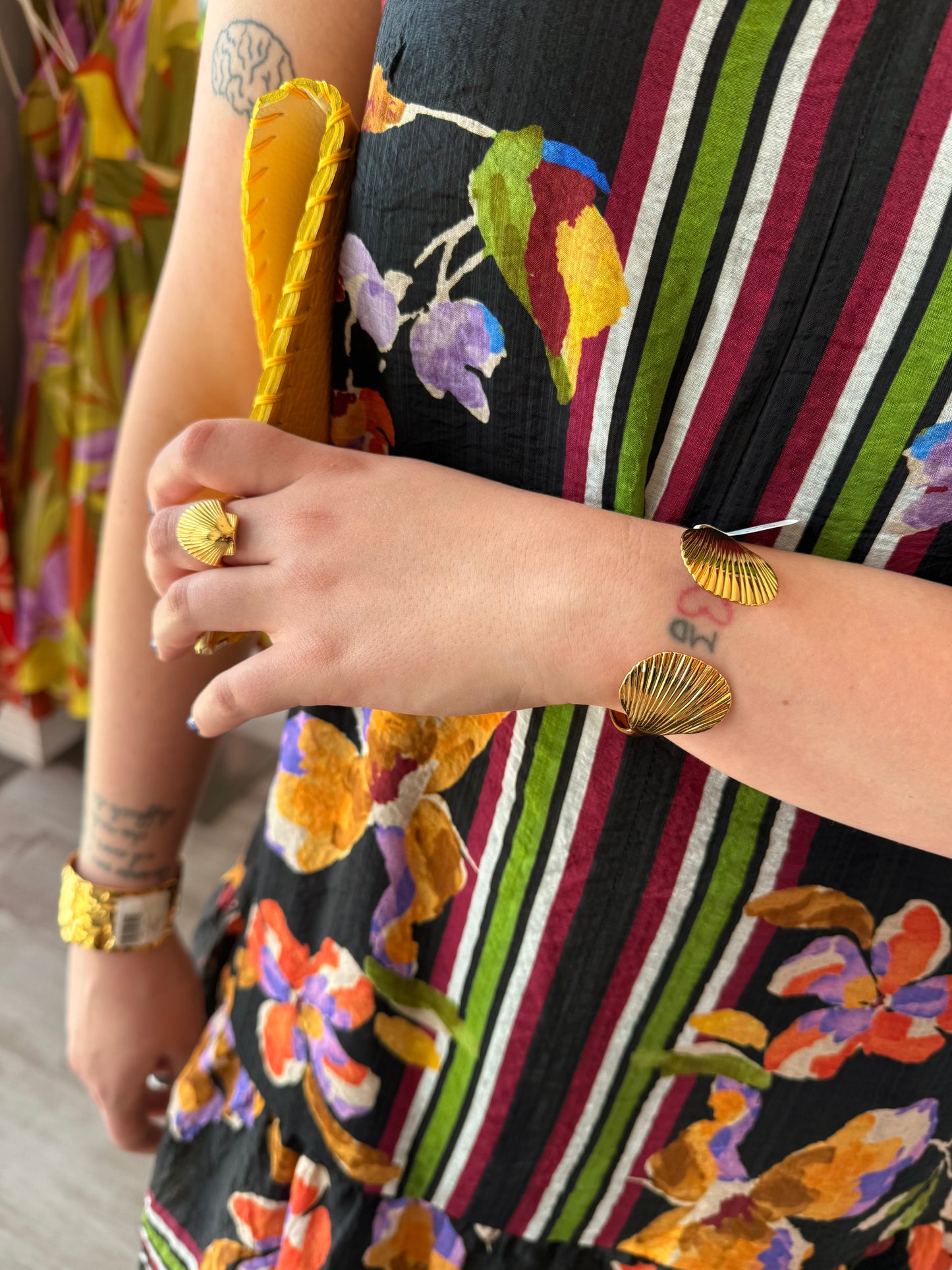 THML SLEEVELESS FLORAL DRESS