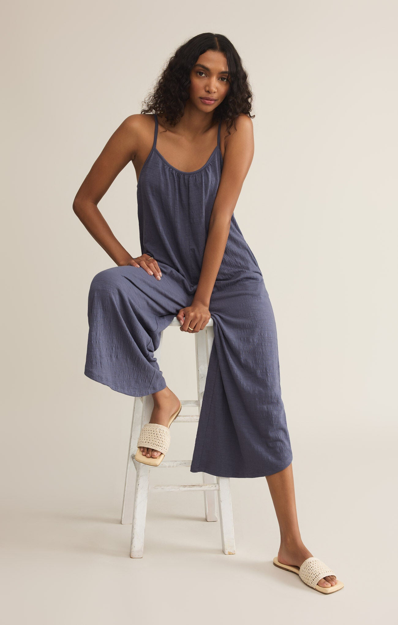 Z SUPPLY TEXTURED FLARED JUMPSUIT