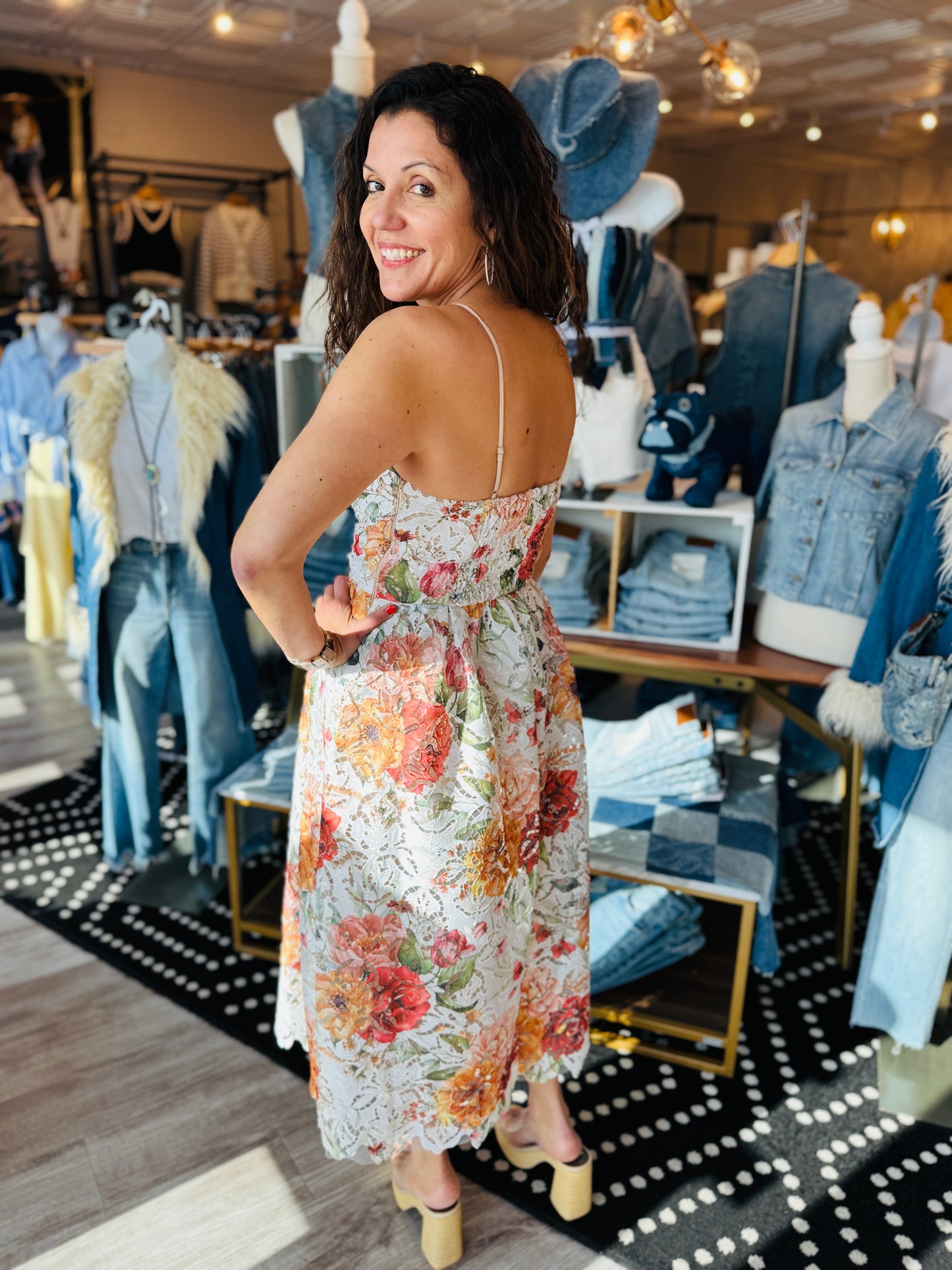 LUCY PARIS MONA LACE DRESS