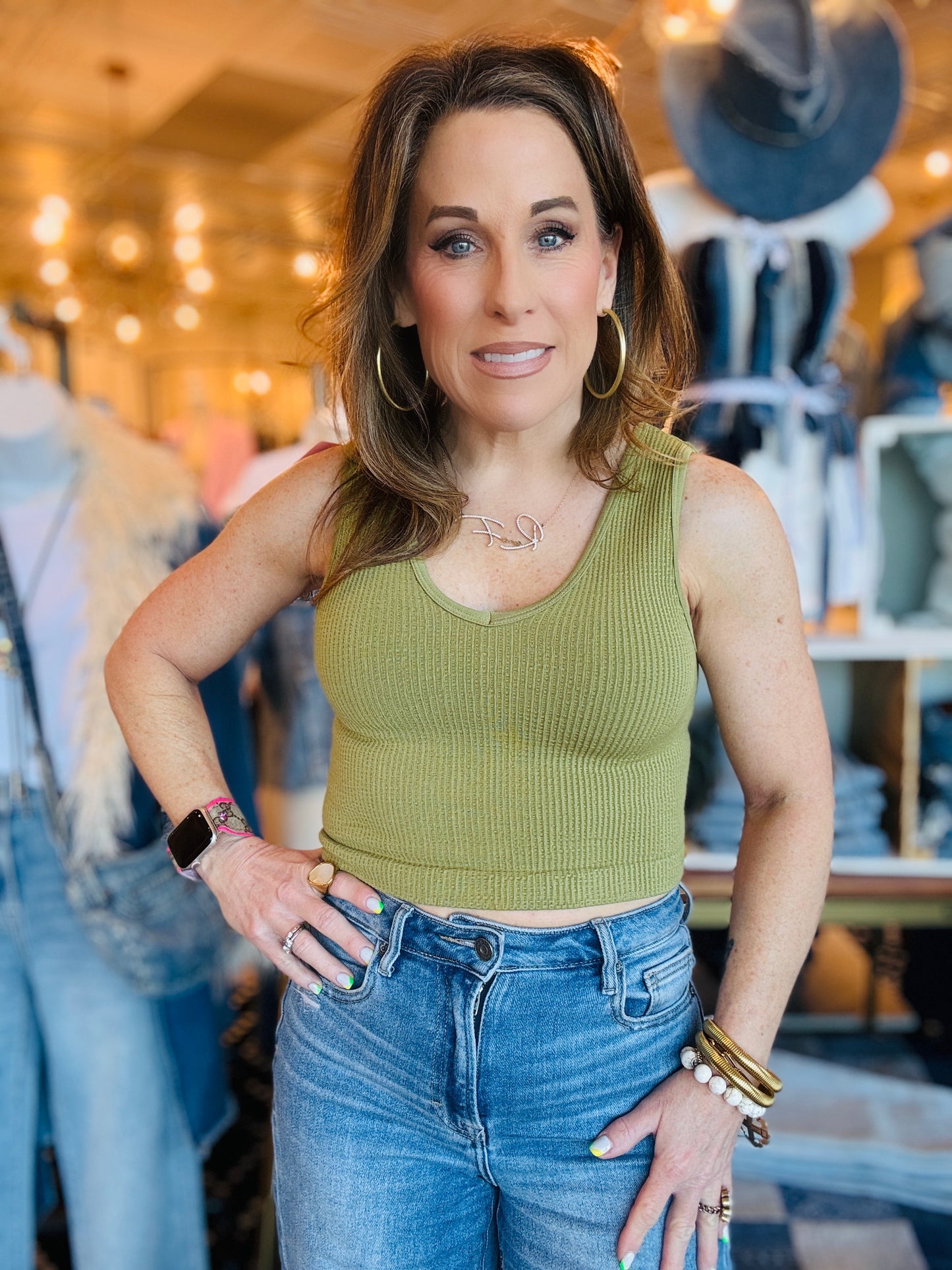 BY TOGETHER MODAL REVERSIBLE CROP TANK
