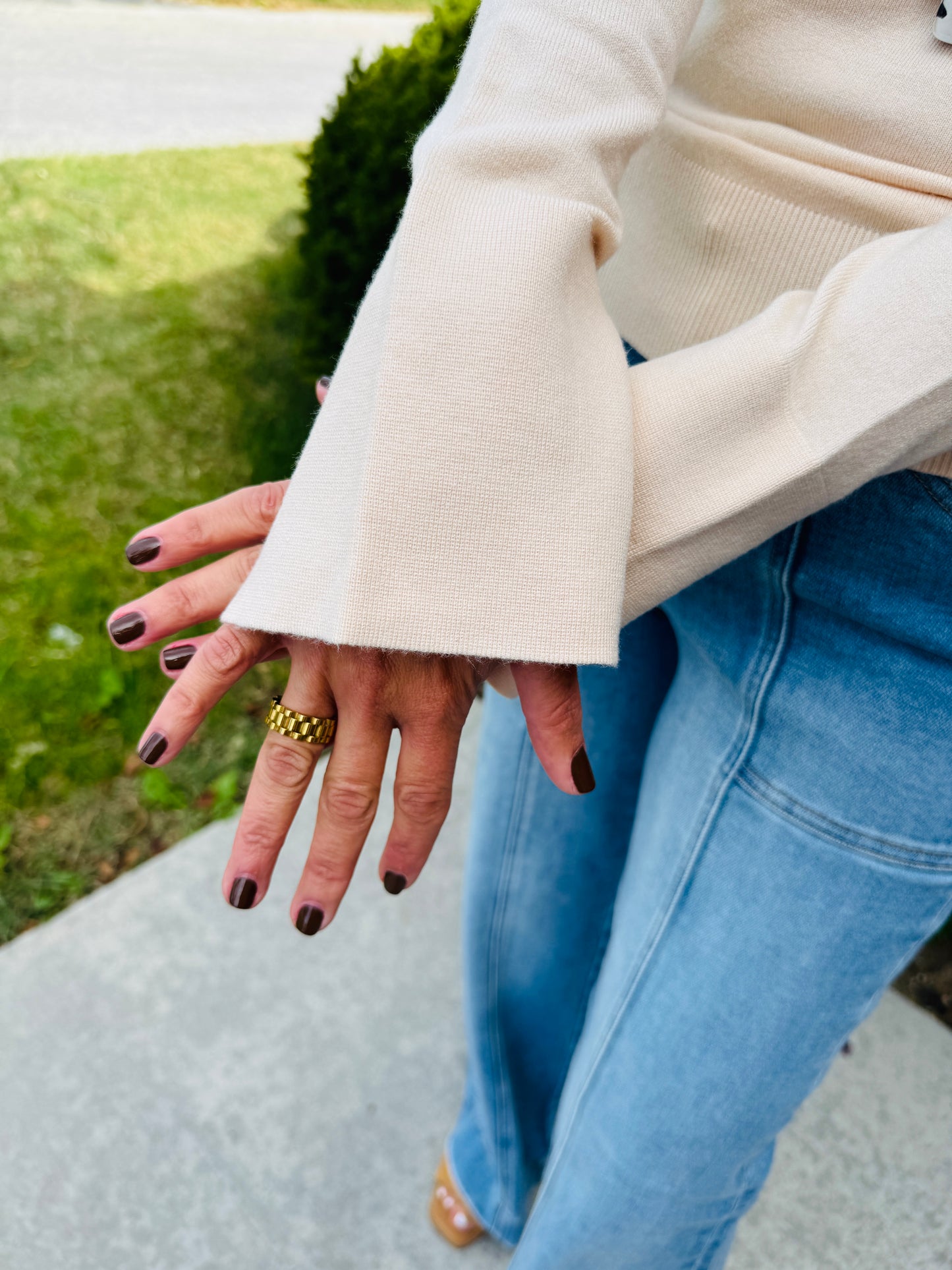 SIX FIFTY JUSTINE NOVELTY CUFF SWEATER