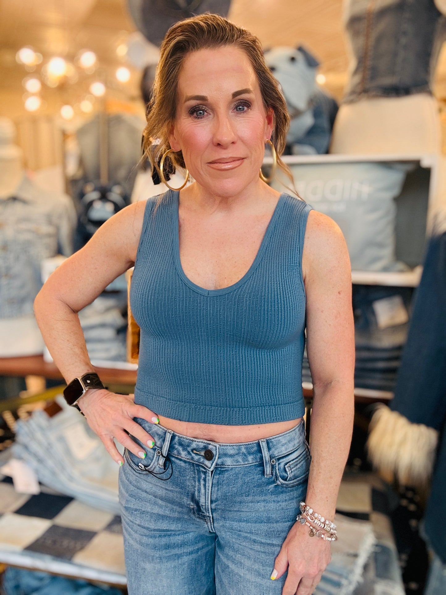 BY TOGETHER MODAL REVERSIBLE CROP TANK