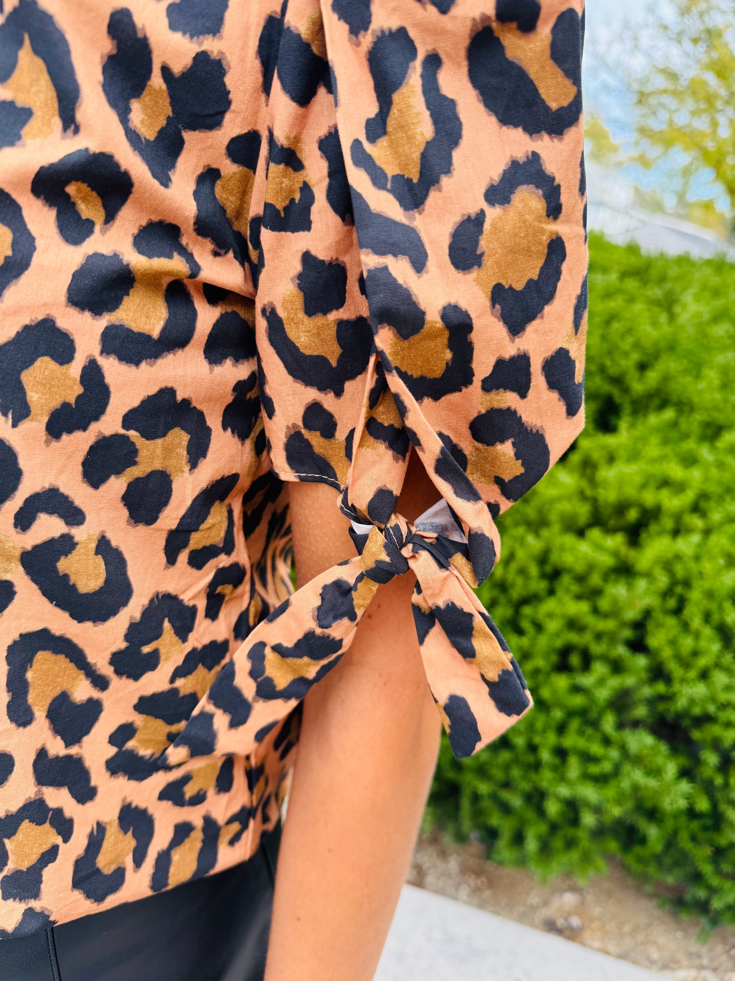 THML CHEETAH PRINT TOP