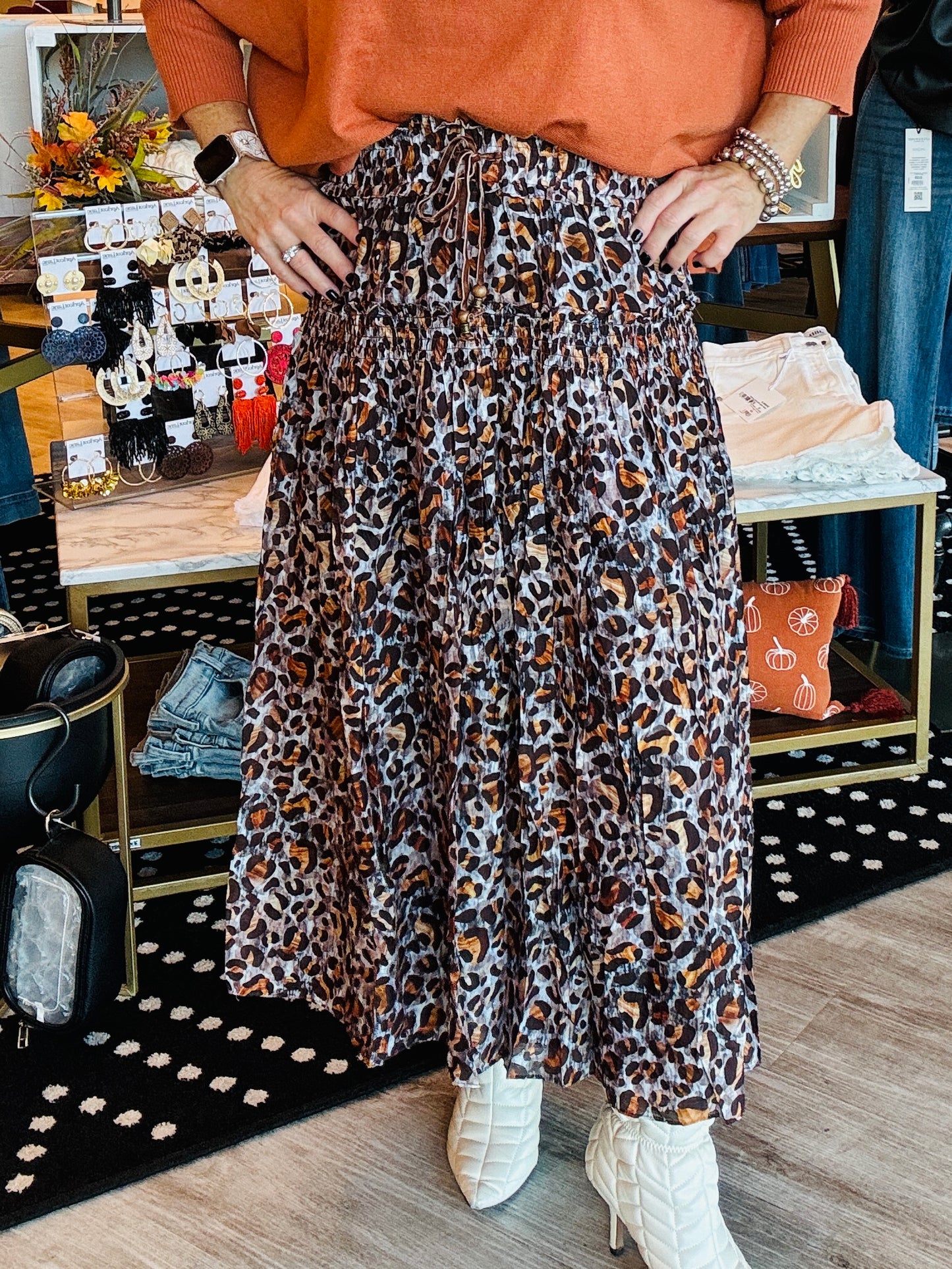 LEOPARD SKIRT