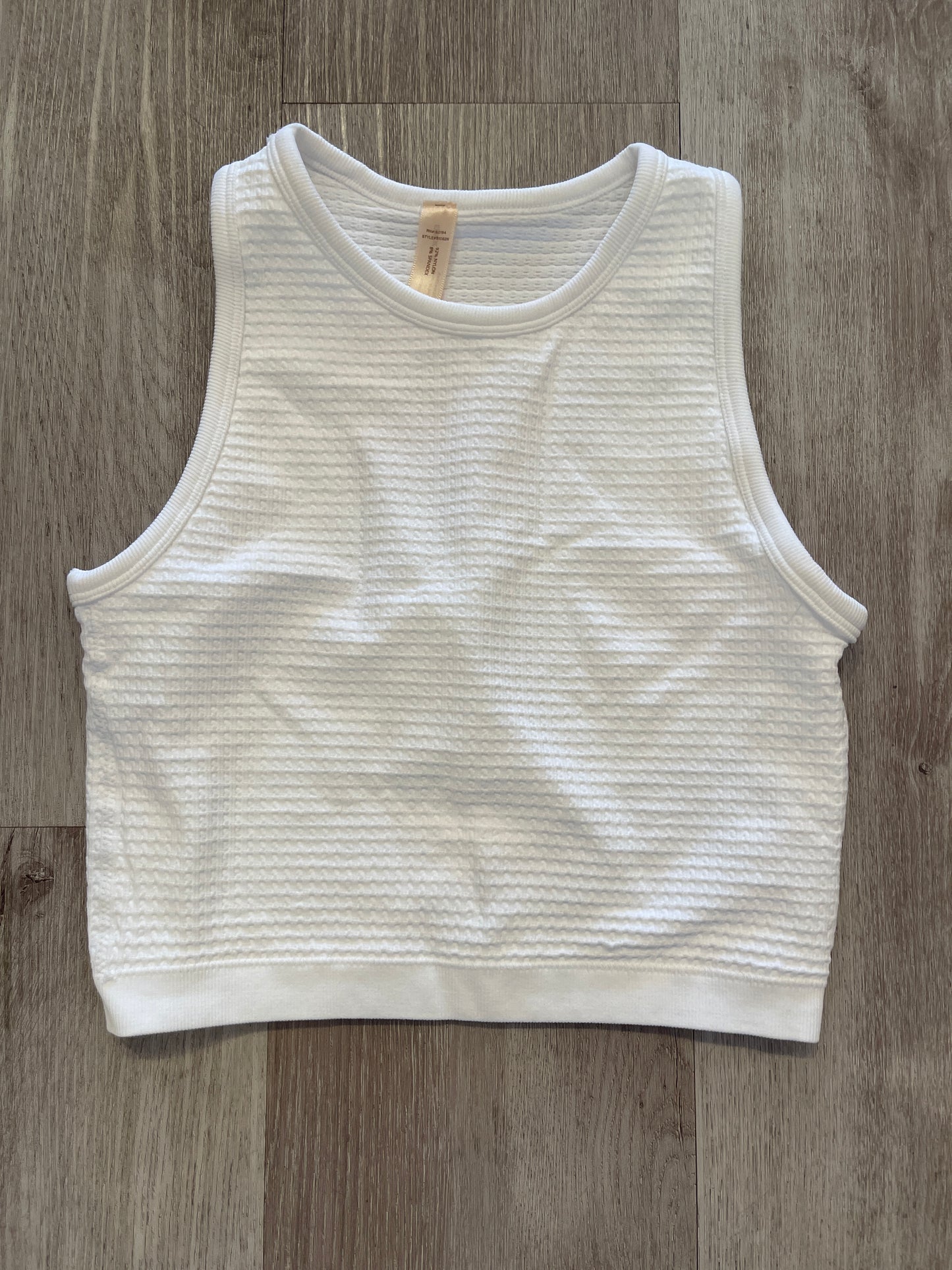 HIGH NECK CROPPED TANK