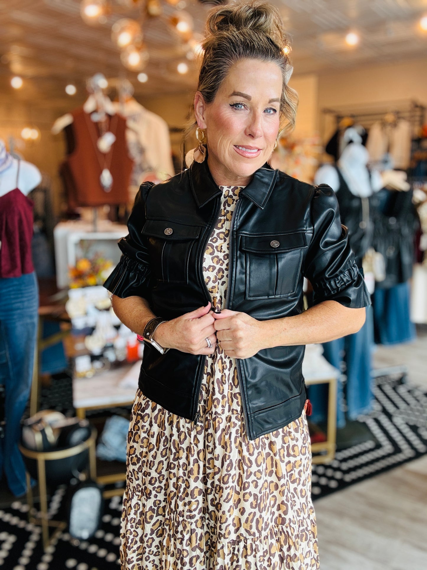 SIX FIFTY JENNIFER FAUX LEATHER JACKET