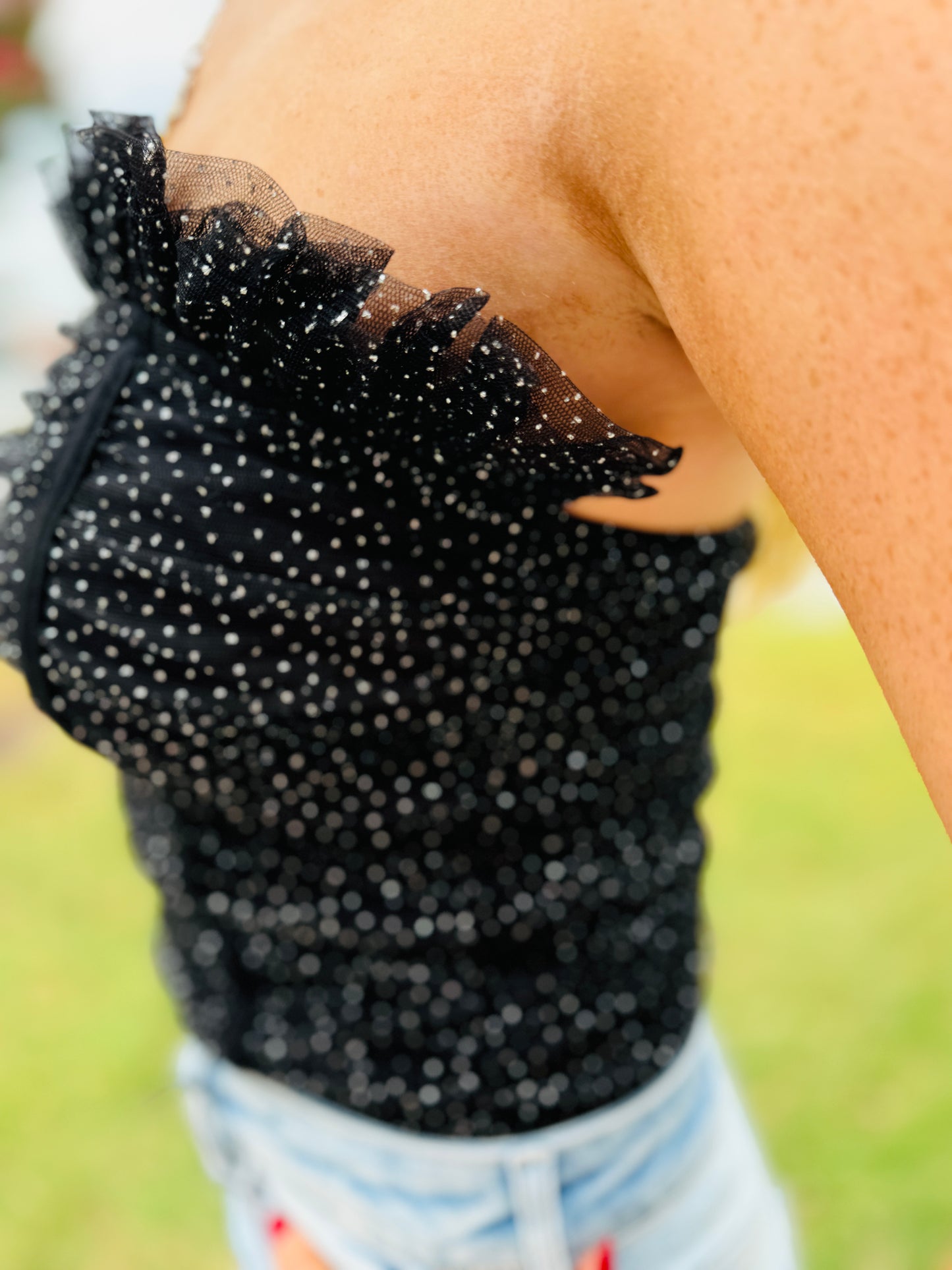 RUCHING DETAILED TUBE BODYSUIT