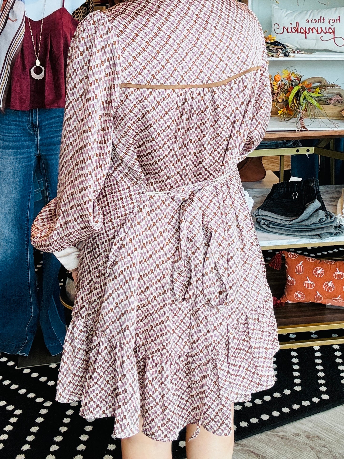 FATE GEO PRINT SHIRT DRESS