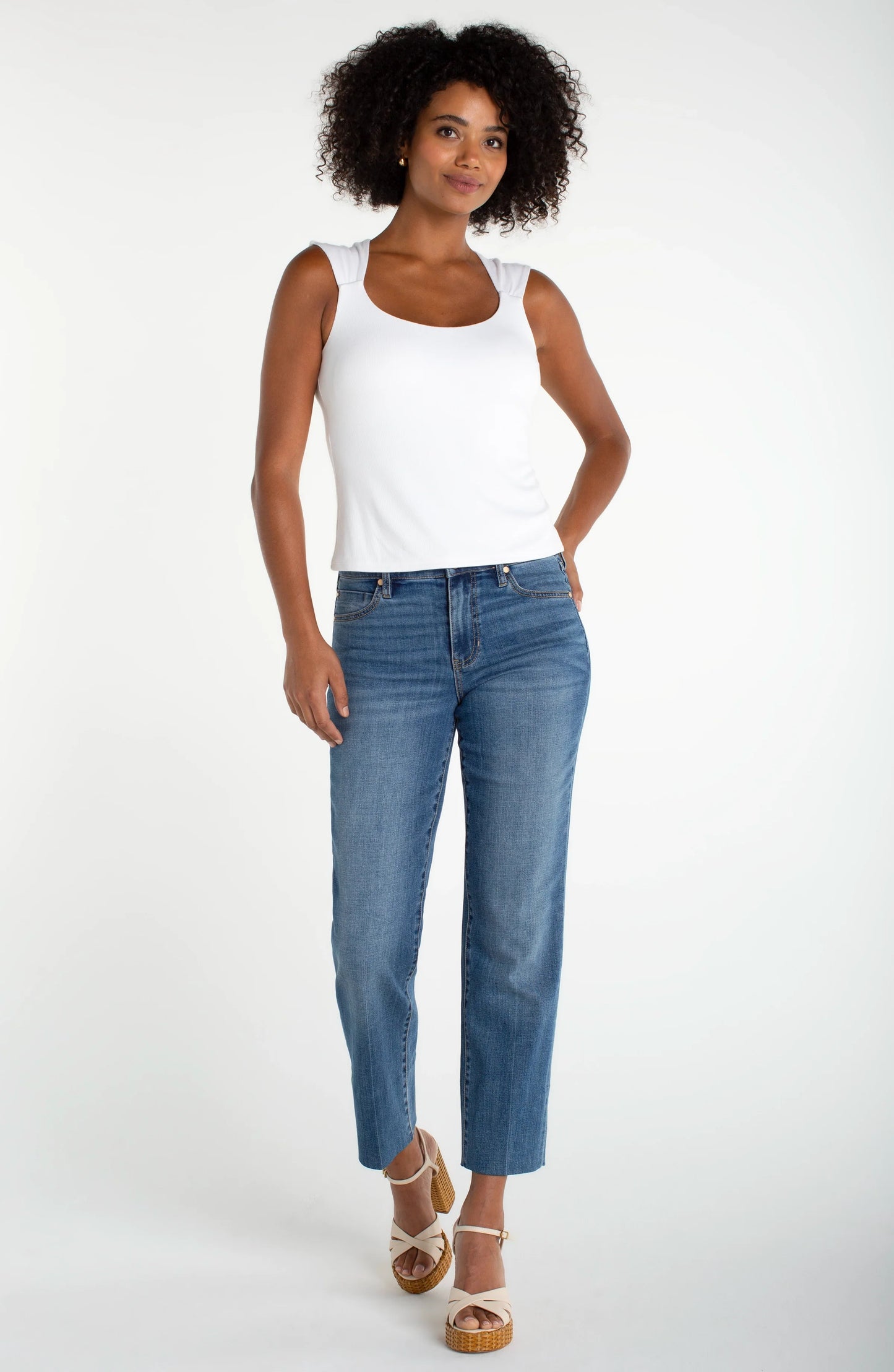 LIVERPOOL SLEEVELESS BUILT IN BRA TOP