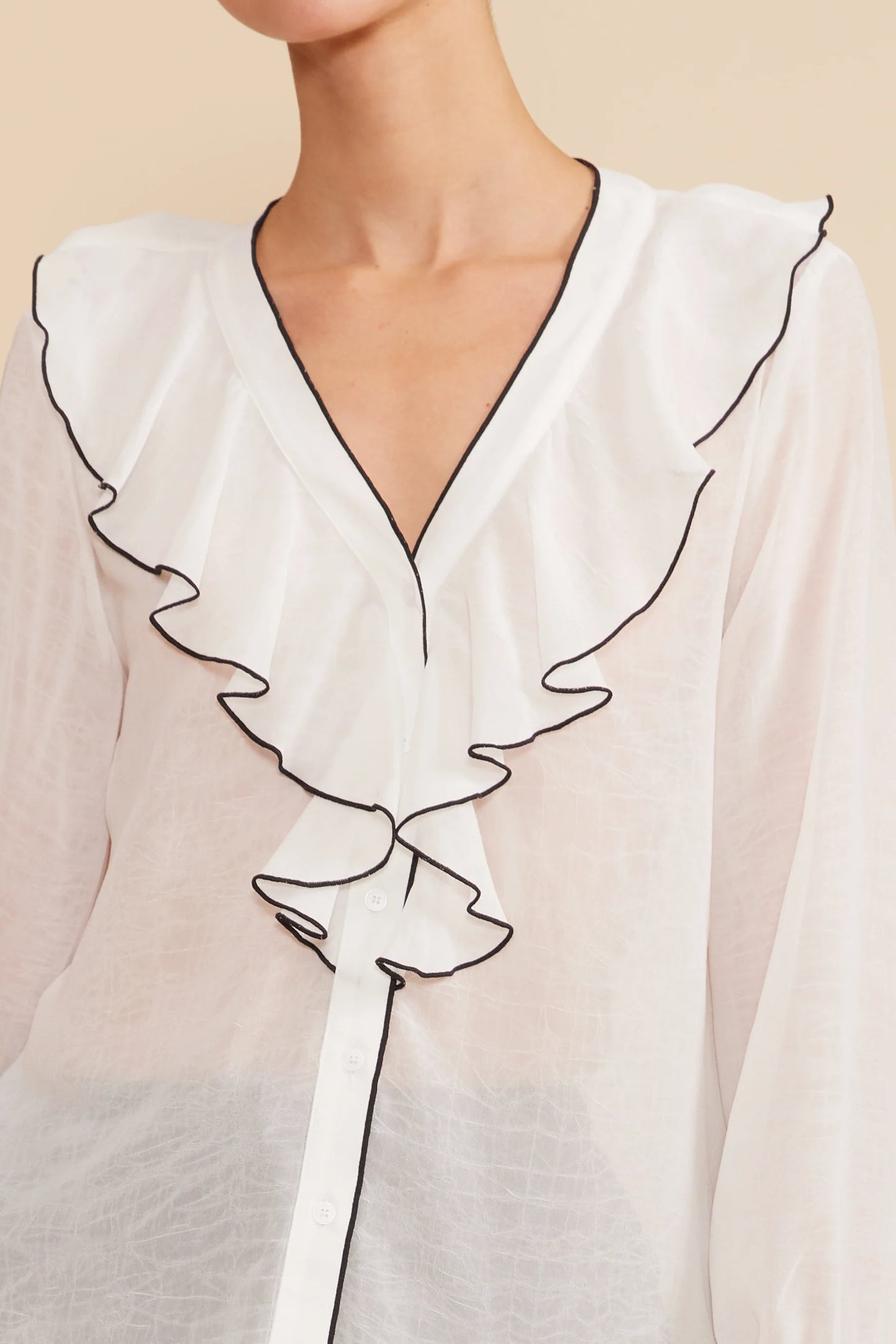 LUCY PARIS RITA RUFFLE TOP