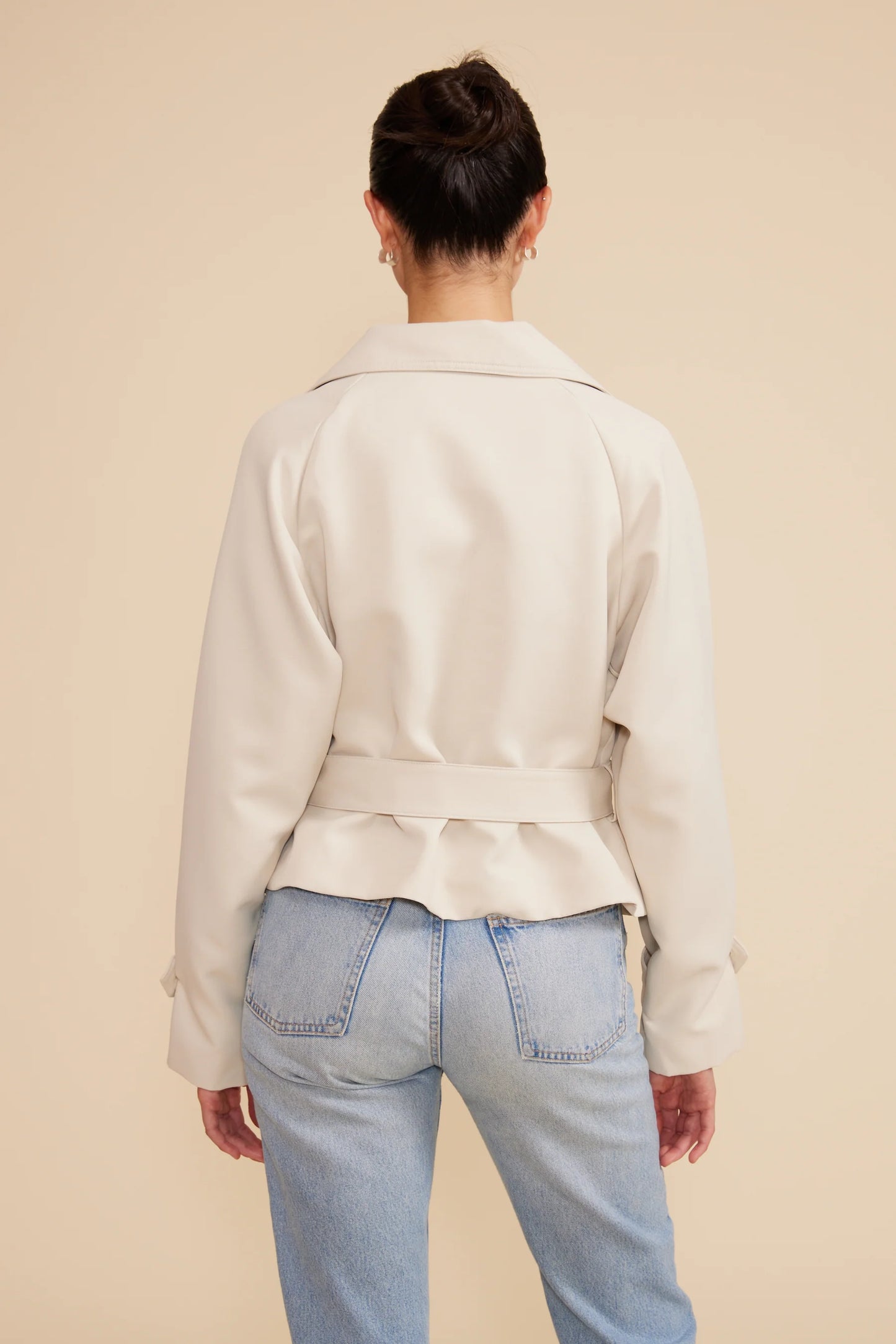 LUCY PARIS ESTELLE CROP TRENCH