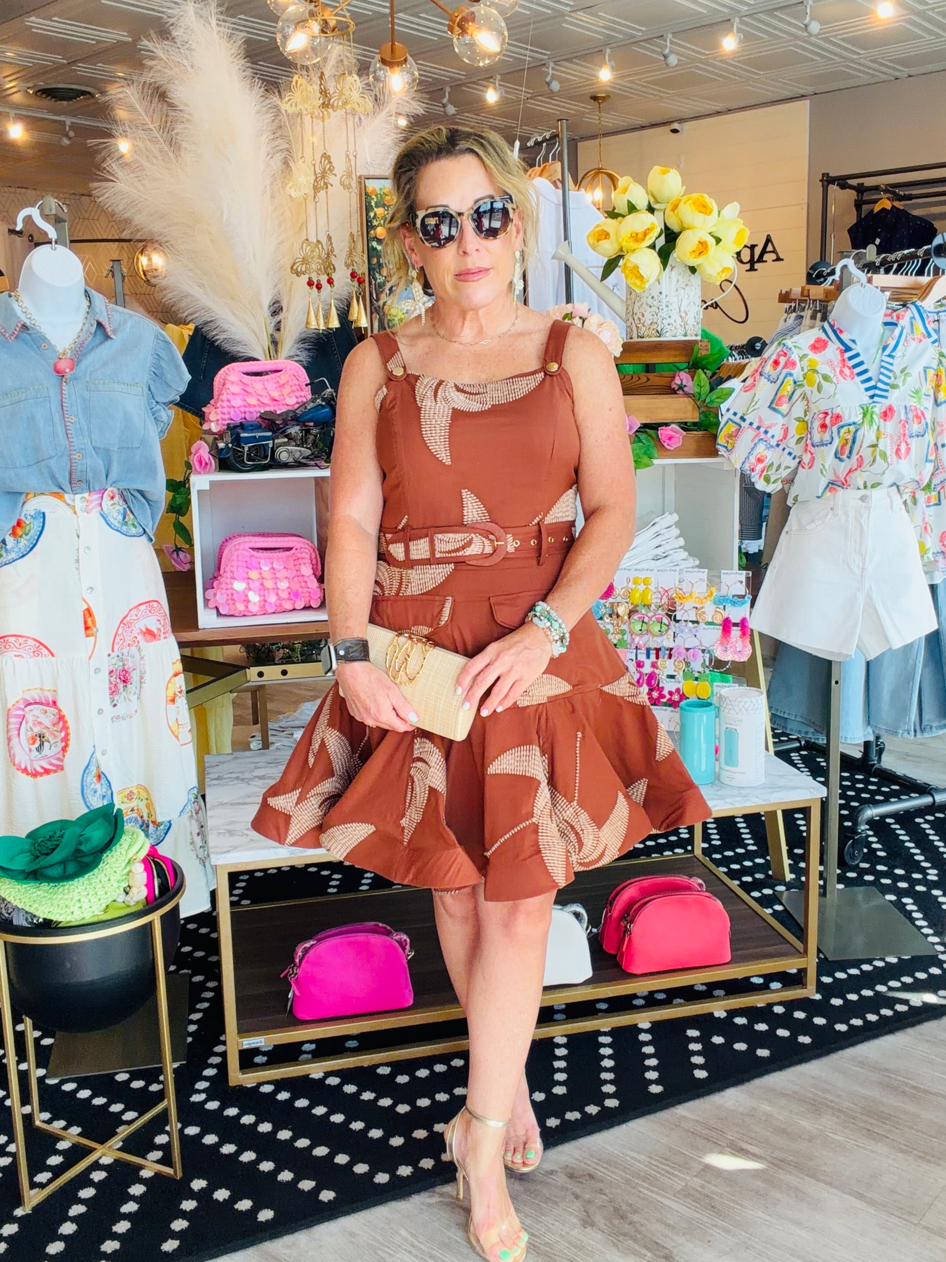 CIEBON PANELED MINI DRESS