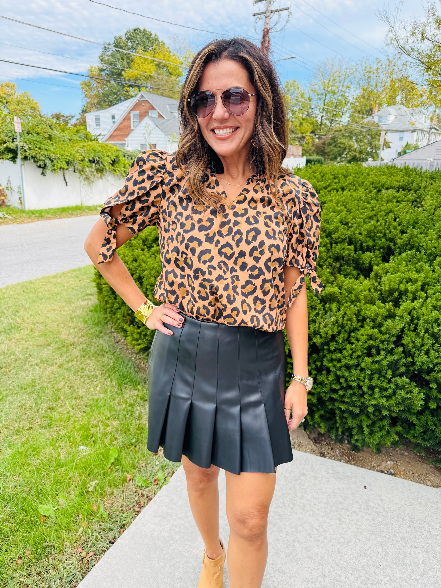 THML CHEETAH PRINT TOP