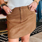 LUCY PARIS DARRY MINI SKIRT TOFFEE LARGE