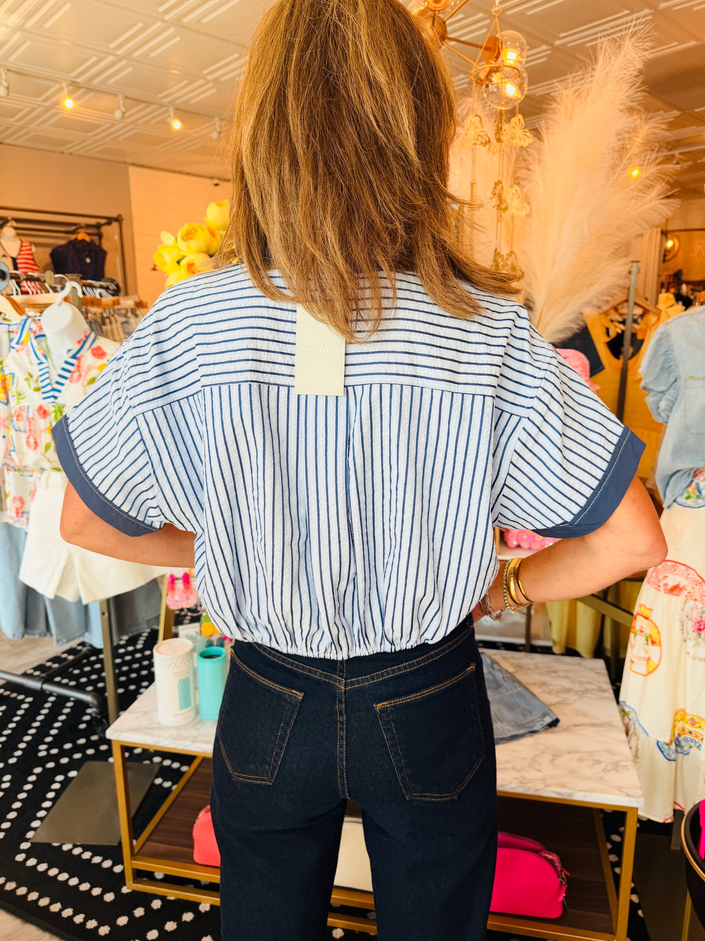 STRIPED CROP TOP