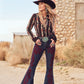 WRANGLER X  LAINEY WILSON VINTAGE FLOCKED BELL BOTTOMS