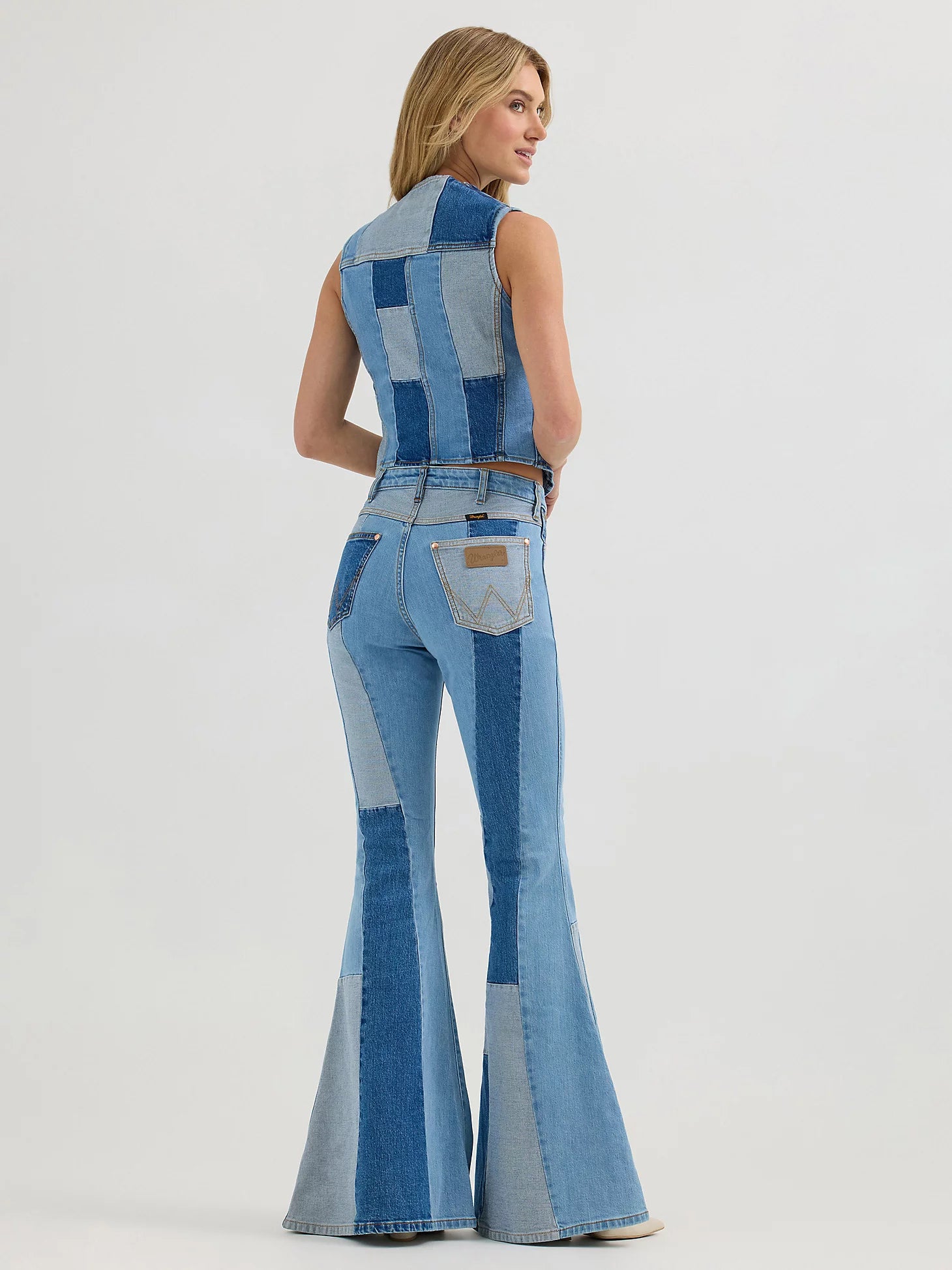 WRANGLER X LAINEY WILSON PATCHWORK BELL BOTTOMS