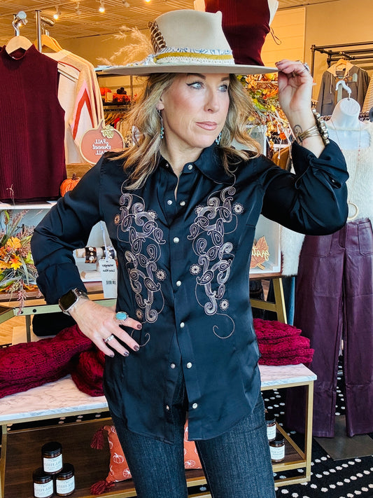 WRANGLER LAINEY WILSON EMB WESTERN SHIRT