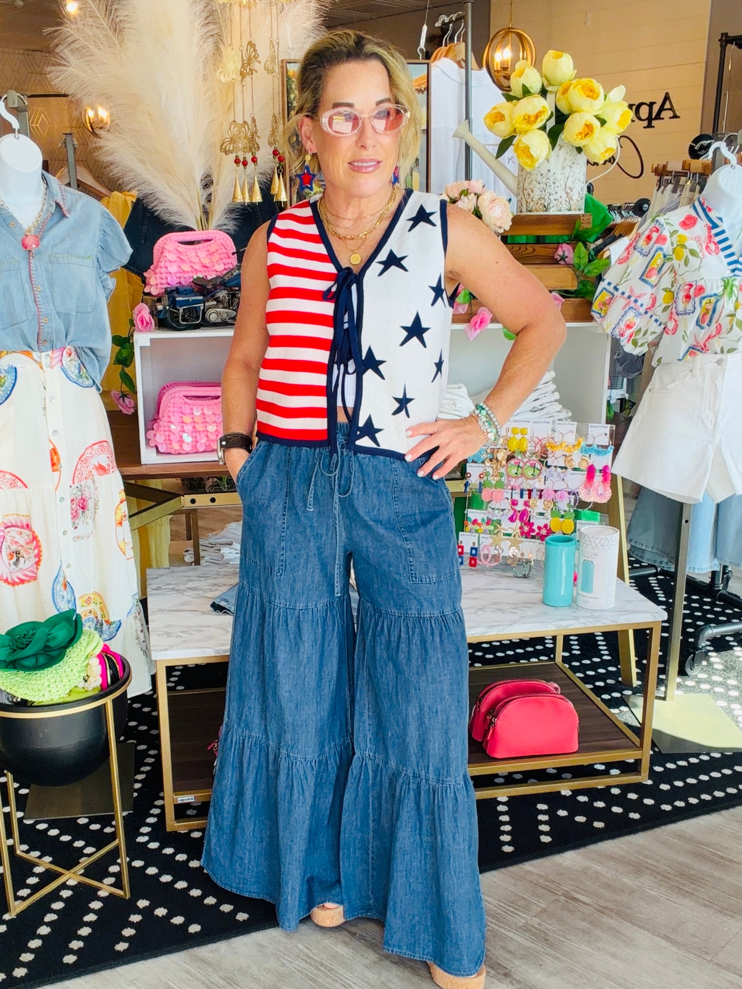TIER WIDE LEG PANT