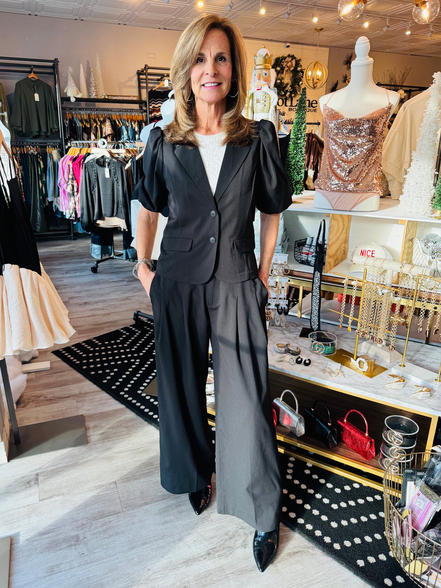 LIVERPOOL HR PLEATED WIDE LEG PANT