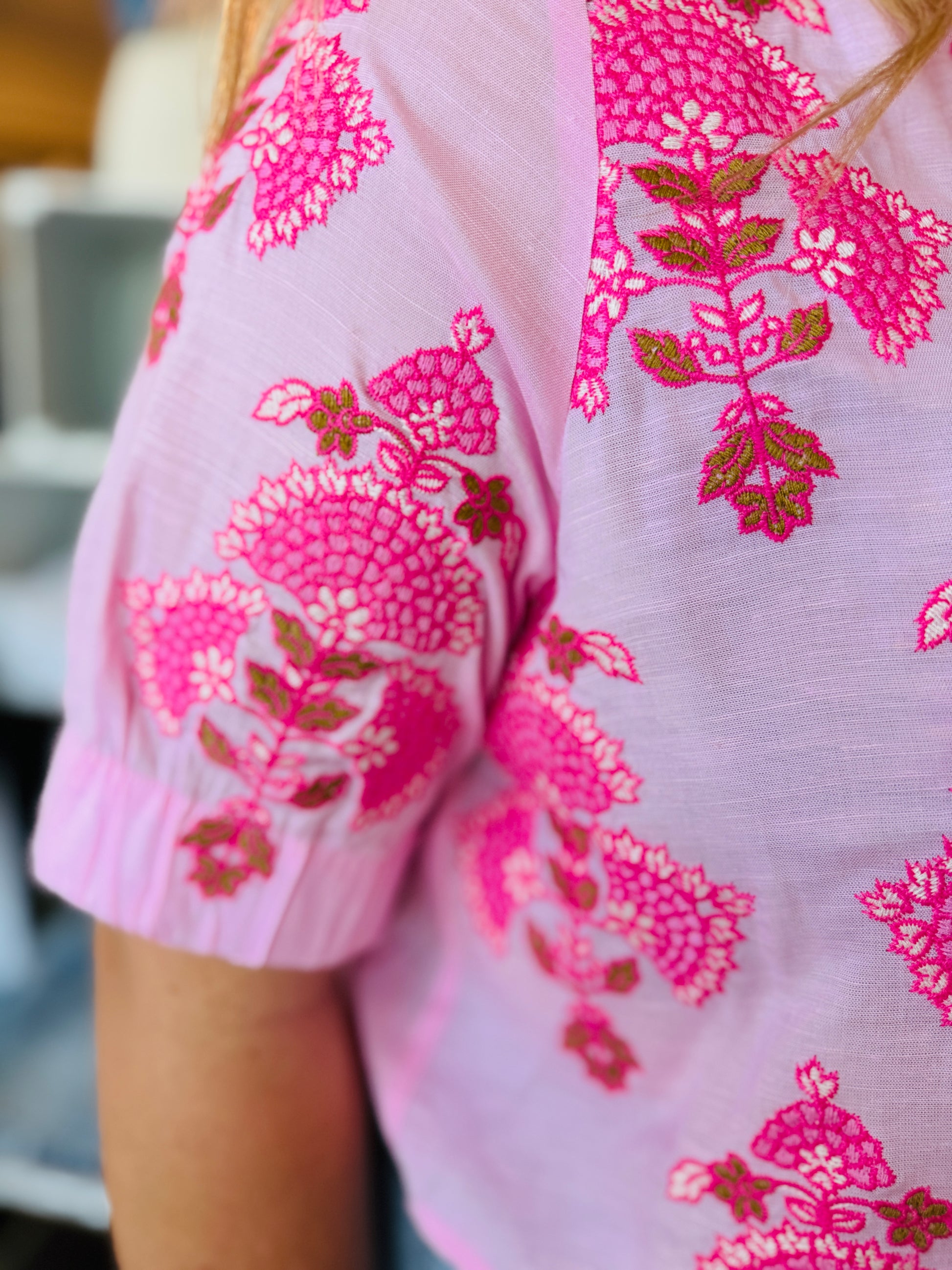 THML FLORAL EMBROIDERY TOP