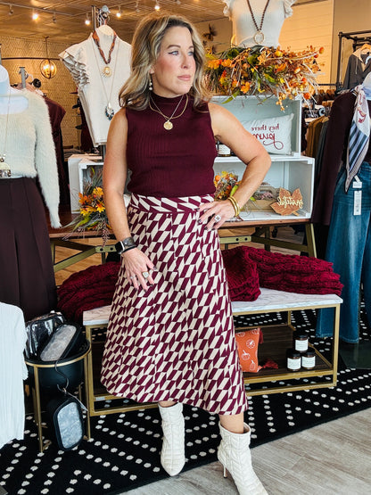 LUCY PARIS KATALINA KNIT SKIRT