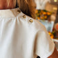 GOLD BUTTON DETAIL MOD SLV SUEDE TOP
