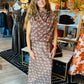 SATIN HORSE PRINT SKIRT