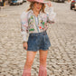 PLEATED CROSS OVER SKORT