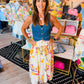 THML FLORAL PATTERN SKIRT