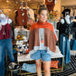 THML COLORBLOCK PONCHO