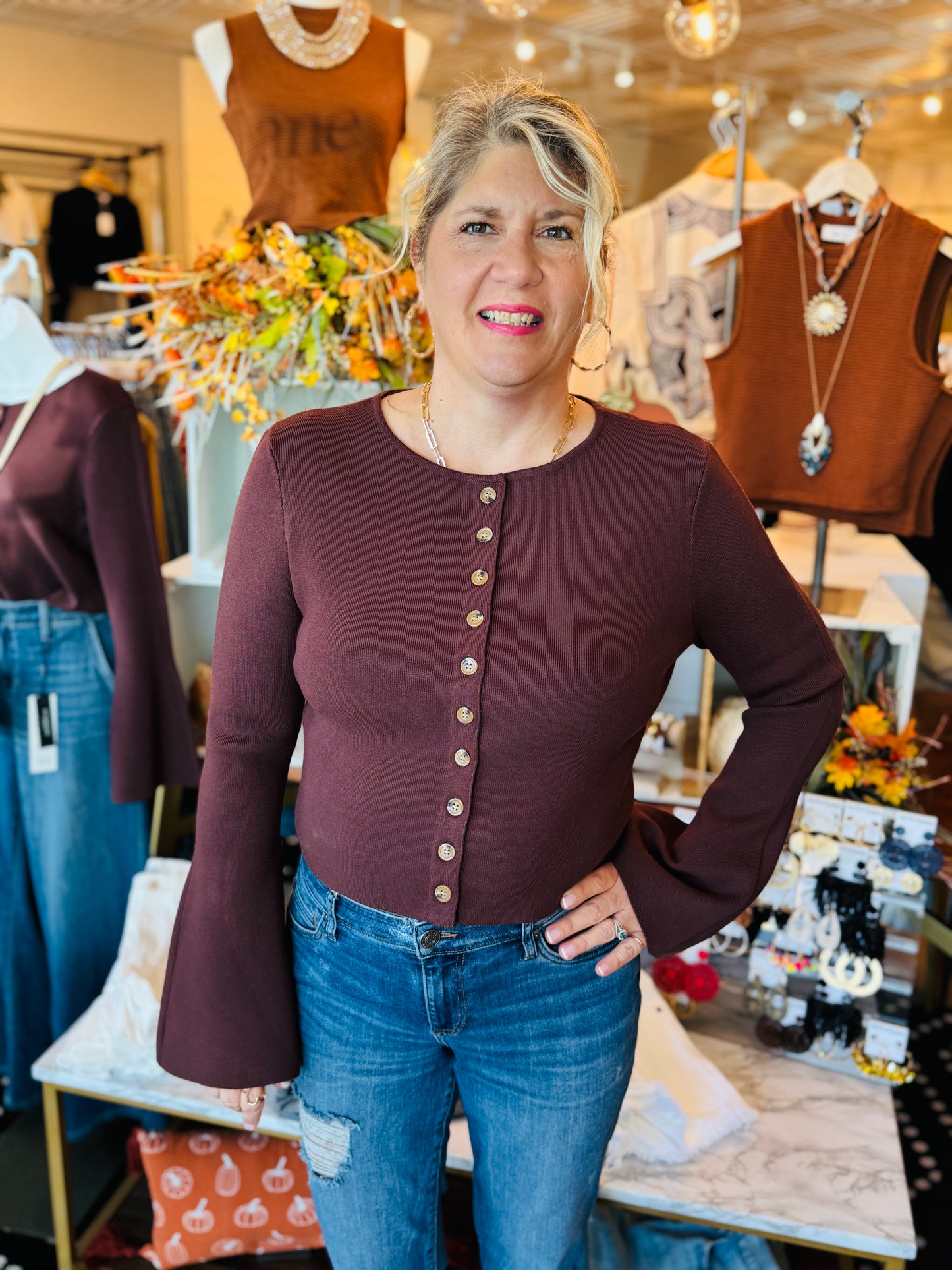 ASTR THE LABEL NYLAH CARDIGAN