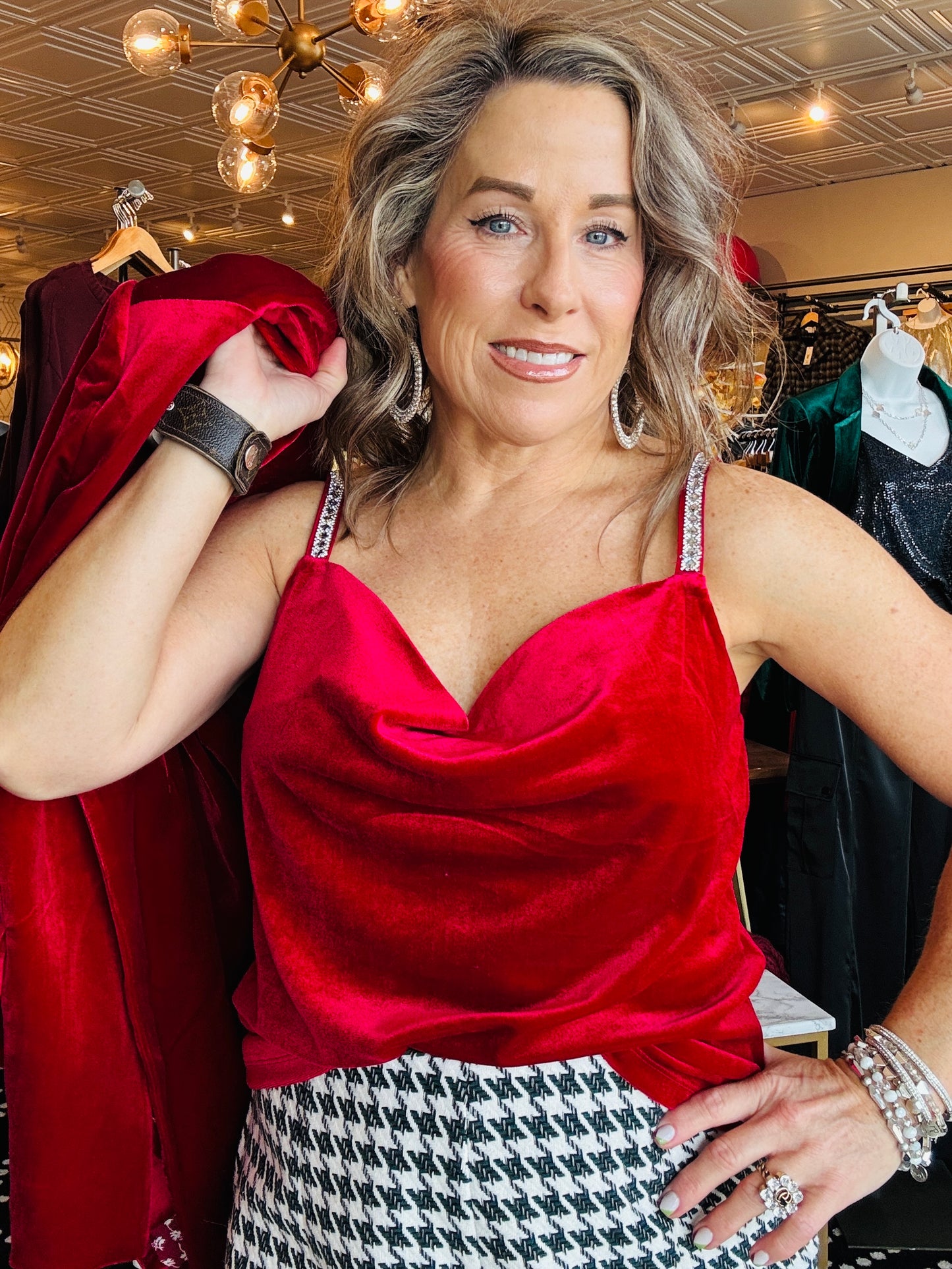 SKIES ARE BLUE EMBELISHED DETAIL CAMI