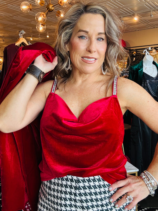 SKIES ARE BLUE EMBELISHED DETAIL CAMI