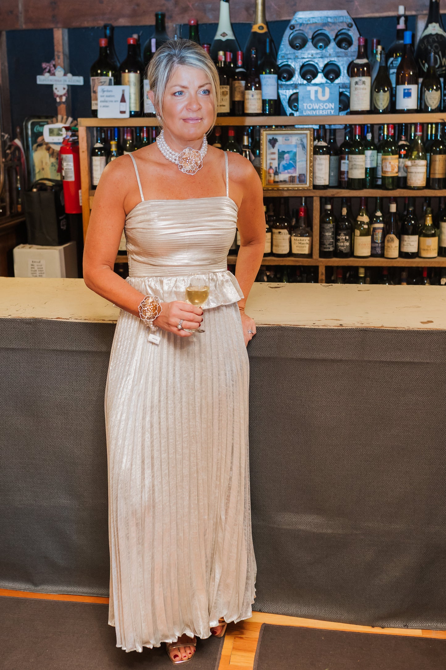 LUCY PARIS CLEMENTINA PEPLUM DRESS