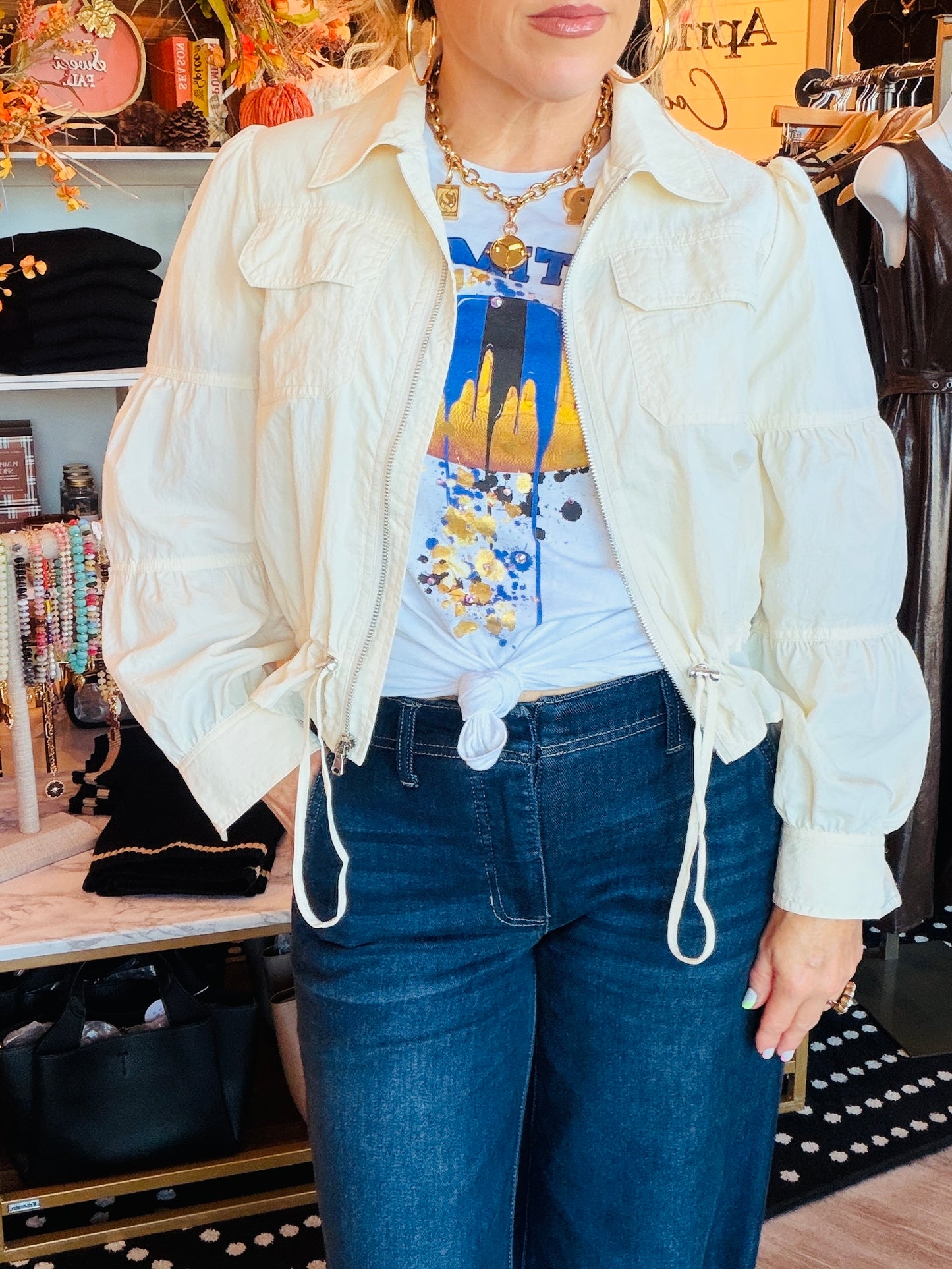 SIX FIFTY MADELINE CINCED WAIST JACKET