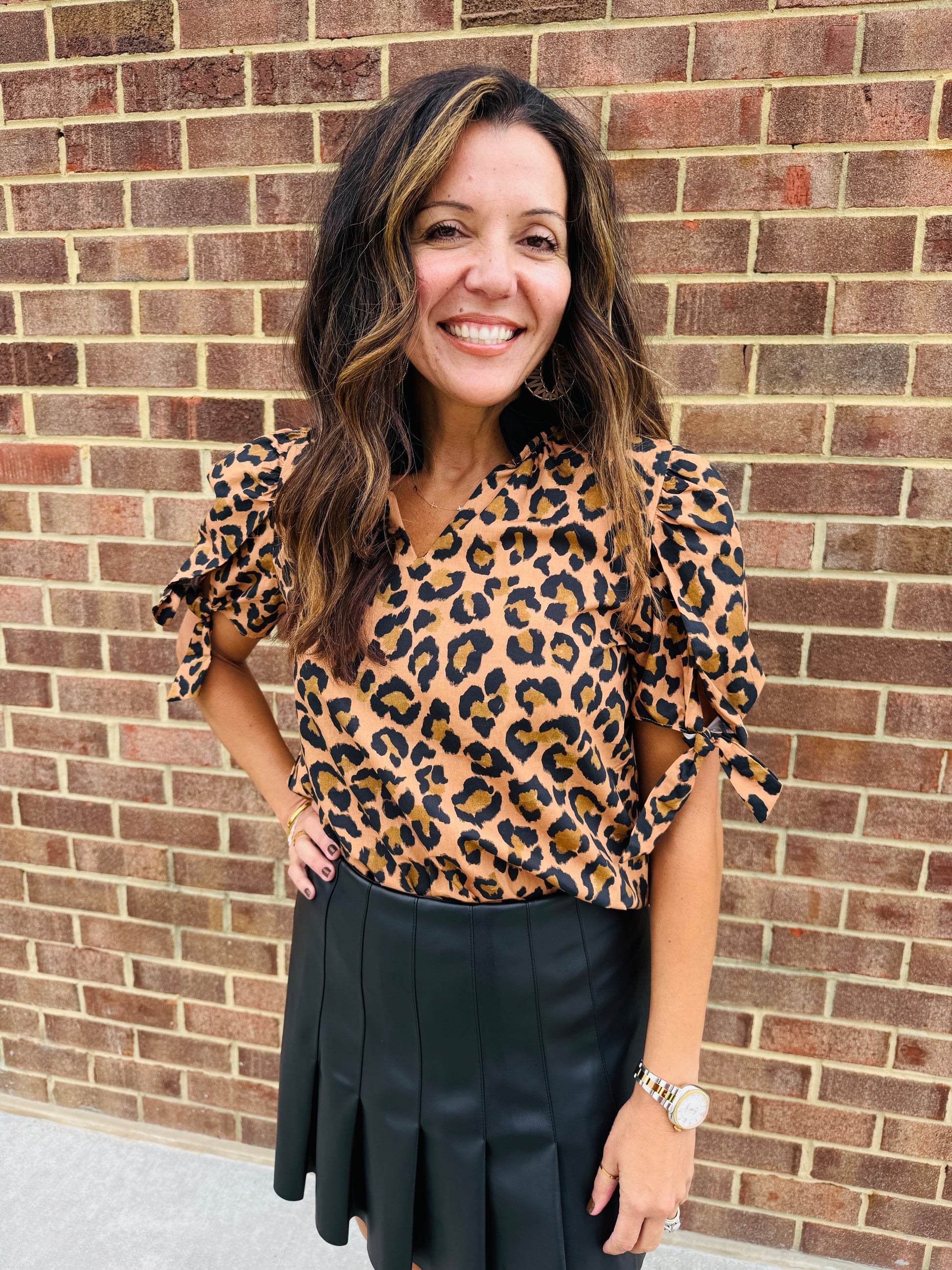 THML CHEETAH PRINT TOP