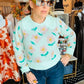 MABLE FLORAL COLLAR SWEATER TOP