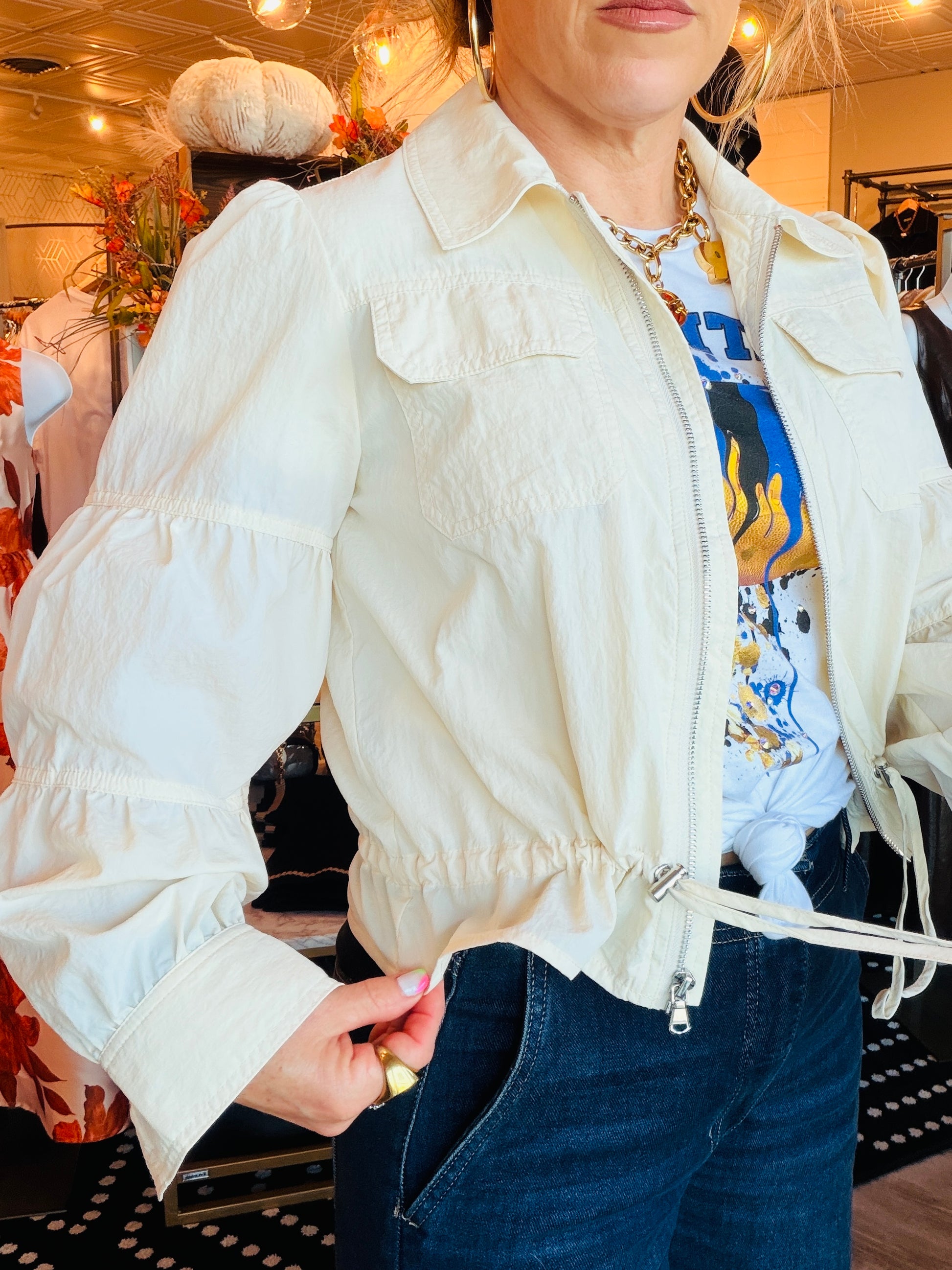 SIX FIFTY MADELINE CINCED WAIST JACKET
