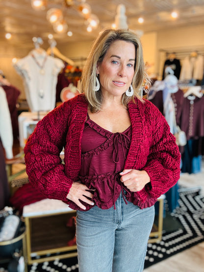 THIS AND THAT CHUNKY CARDI