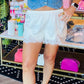 SATIN LACE LAYERING SHORTS