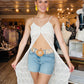 TEXTURED LACE DUSTER TOP