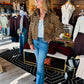 THML CHEETAH CROPPED JACKET