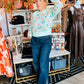 MABLE FLORAL COLLAR SWEATER TOP