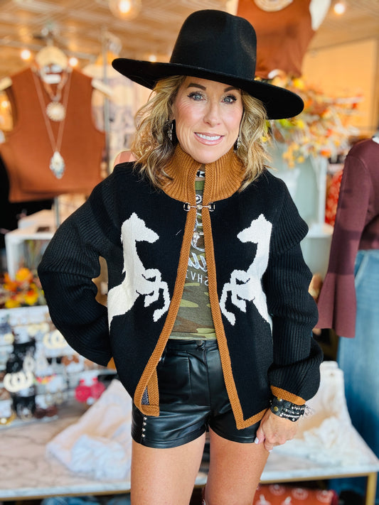 THML HORSE KNIT CARDIGAN