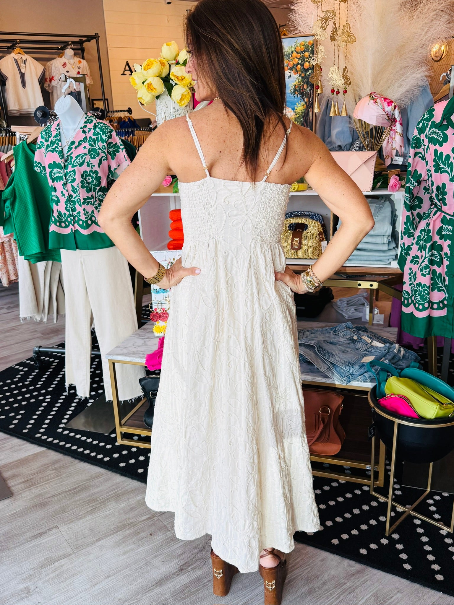 Z SUPPLY ANGEL EYES MIDI DRESS
