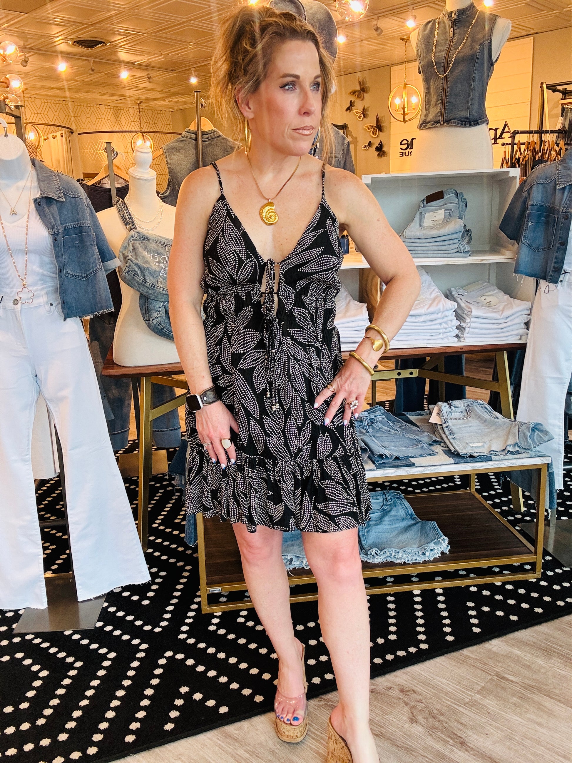 ELAN SPAGETTI STRAP DRESS